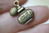 Antique Bronze Perfume Bottle Charms Beauty Pendants Set of 10 A8014
