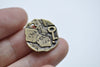 Antique Bronze Steampunk Key Lock Embossed Charms Set of 20 A8009