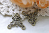 Chandelier Earring Antique Bronze Connector Set of 20 A8016