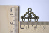 Antique Bronze Chandelier Earring Connector Set of 20 A8017