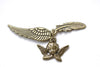 Antique Bronze Angel Feather Wing Kit Charms Set of 10 A8022