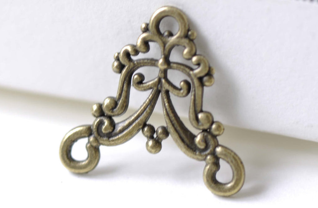 Chandelier Earring Antique Bronze Connector Set of 20 A8016