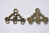 Antique Bronze Chandelier Earring Connector Set of 20 A8017