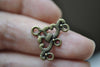 Antique Bronze Chandelier Earring Connector Set of 20 A8017