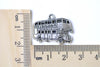 Antique Silver Double Decker London Bus Charms Set of 20 A8026