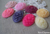 Resin Rose Flower Oval Cameo Cabochon 18x25mm