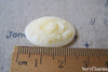 Resin Rose Flower Oval Cameo Cabochon 18x25mm