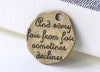 10 pcs Antique Bronze Irregular Engraved Sayings Pendants Charms A8052