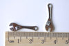 Spanner Wrench Antique Silver Tool Charms 8x24mm Set of 10 A8054