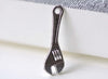 Spanner Wrench Antique Silver Tool Charms 8x24mm Set of 10 A8054