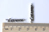 Antique Silver Love Me Connector Charms 5x26mm Set of 30 A8055