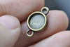Pendant Tray Connector Bezel Setting Match 8mm Cabochon A8092