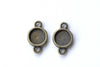 Pendant Tray Connector Bezel Setting Match 8mm Cabochon A8092