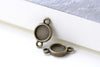 Pendant Tray Connector Bezel Setting Match 8mm Cabochon A8092