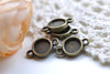 Pendant Tray Connector Bezel Setting Match 8mm Cabochon A8092