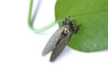 Cicada Charms Antique Bronze Insect Pendants Set of 10 A8096