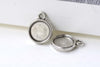 Pendant Tray Antique Silver Base Settings A8103
