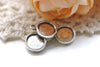Pendant Tray Antique Silver Base Settings A8103