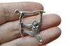 Antique Silver Monkey Gorilla Pendants Charms 32x39mm Set of 10 A8113