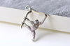 Antique Silver Monkey Gorilla Pendants Charms 32x39mm Set of 10 A8113