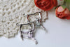Antique Silver Monkey Gorilla Pendants Charms 32x39mm Set of 10 A8113