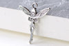 Small Fairy Charms Antique Silver Pendants 24x29mm Set of 10 A8118