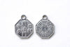 50 pcs Antique Silver Amulet Charms Ba Gua Feng Shui Coins A8119