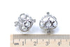 Platinum 3D Heart Wish Box Pendants Charms 16x19mm Set of 4 A8121