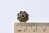 Antique Bronze Filigree Bead Caps 12mm Set of 50 A8135