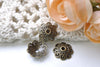 Antique Bronze Filigree Bead Caps 12mm Set of 50 A8135