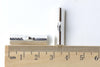Silvery Gray Ribbon Ends Clamps Fasteners Clasps 25mm Set of 50 A8140