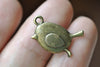 Fat Baby Bird Charms Antique Bronze Sparrow Charms Set of 20 A8132