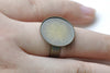 Bronze Ring Blank Shank Base Match 18mm Cabochon Set of 10 A8138