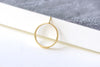 10 pcs Adjustable Gold Ring Blanks Peg For Half Drilled Pearls A8148