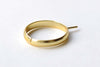 10 pcs Adjustable Gold Ring Blanks Peg For Half Drilled Pearls A8148