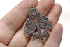 Antique Silver Flat Chandelier Earring Drops Pendant Set of 10 A8146