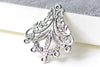 Antique Silver Flat Chandelier Earring Drops Pendant Set of 10 A8146