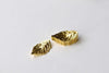 Gold Curved Leaf Charms 10x17mm Set of 30 A8156