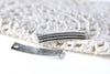 Blank Curved Bracelet Connector Antique Silver Charms Set of 20 A8155