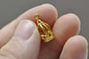 Anti Tarnish 16K Gold Bird Cage Charms Set of 10 A8158