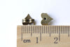 Antique Bronze Heart Earring Earnuts Stoppers Backs Set of 50 A8160