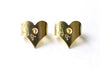 Gold Heart Earnuts Earring Stoppers Butterfly Backs Set of 50 A8161