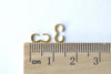 Gold 8 Shaped Chain Cord Clasps Findings 4x8mm Set of 100 A8163