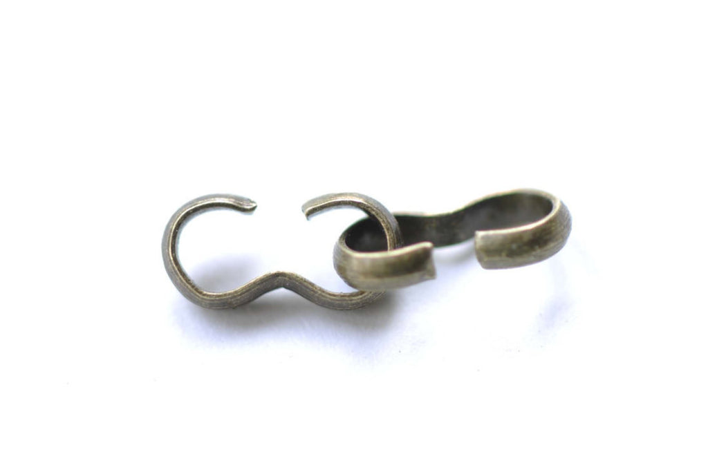 Antique Bronze 8 Shaped Chain Cord Clasps Set of 100 A8162