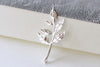 Silver Tree Connectors Charms Open Loops 15x30mm Set of 6 A8166
