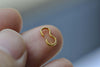 Gold 8 Shaped Chain Cord Clasps Findings 4x8mm Set of 100 A8163