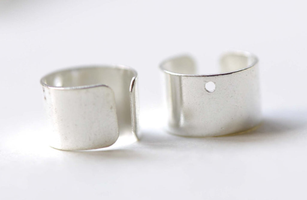 Silver Ear Cuff Nonpierced Earring Cuff 10mm Set of 20 A8165