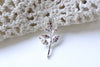Silver Tree Connectors Charms Open Loops 15x30mm Set of 6 A8166
