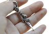 Vajra Dorje Cross Buddhism Antique Silver Pendants Set of 4 A8173