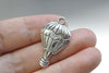 Antique Silver Hot Air Balloon Charms 16x30mm Set of 10 A8188